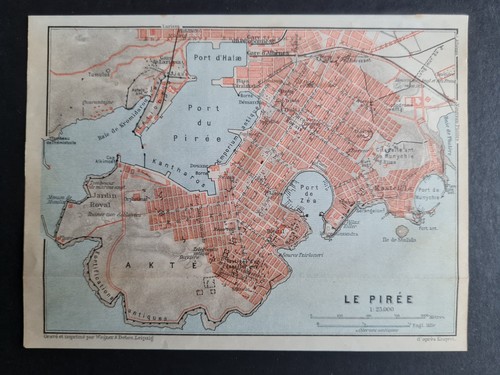 Antike karte von 1909 - -, plan