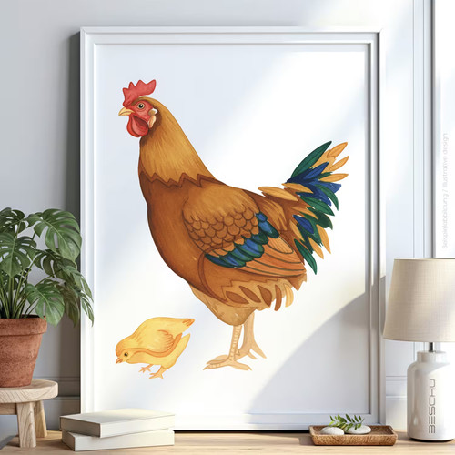 Huhn vogel schablone - vogel,