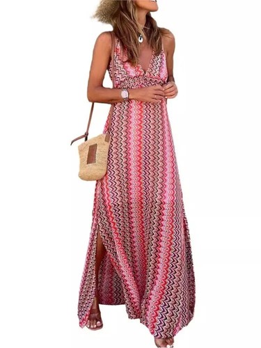 Zickzack maxikleid damen - zickzack,