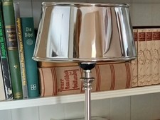 Lampenschirm Metall Gr. 1 glänzend HazenKamp E27 Schirm Oval 22cm f. Tischlampe