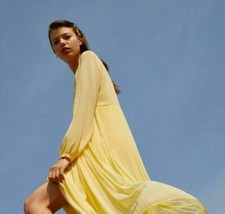 ZARA Blass Gelb Maxikleid