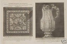 Mosaic Roman Freiburg vase