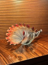 Große Kunstglas Muschel /