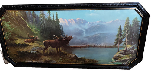 Bild röhrender hirsch - röhrender,