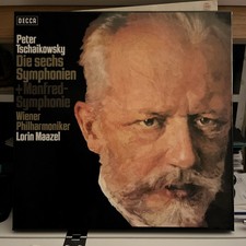TCHAIKOVSKY DIE SECHS SYMPHONIEN 6 LP BOX LORIN MAAZEL B964