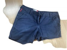 Baumwolle Sommerhose Lidl Abgeschnitten Dunkelblau Gr. 36 Getragen