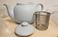 Teekanne Keramik inklusive Teesieb Farbe: Eis-Blau