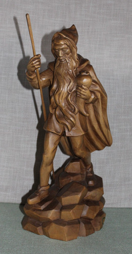 Antik geschnitzte holzfigur - antik,