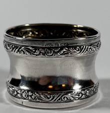 Antiker Serviettenring 800 Silber gestempelt punziert und fein gearbeitet