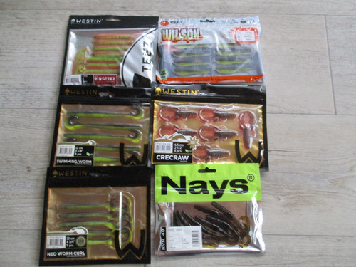 Packungen gummiköder nays - 6, gummiköder,nays