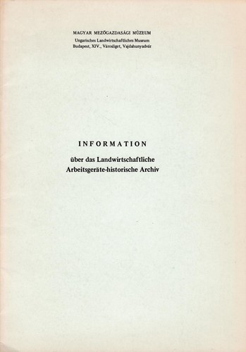 Information über das