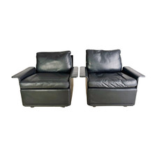 2x Dieter Rams Midcentury Sessel RZ 62 Vitsoe 620 schwarz