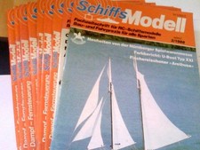 Konvolut: 9 Zeitschriften-Schiffs Modell. Fachzeitschrift für RC Schiffsmodelle 