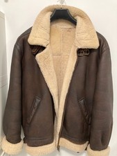 Vintage Shearling Pilotjacke