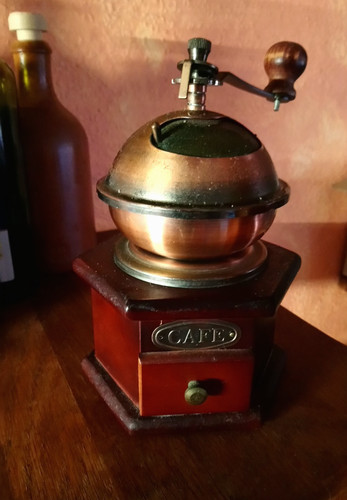 Alte kaffeemühle kupfer - alte,