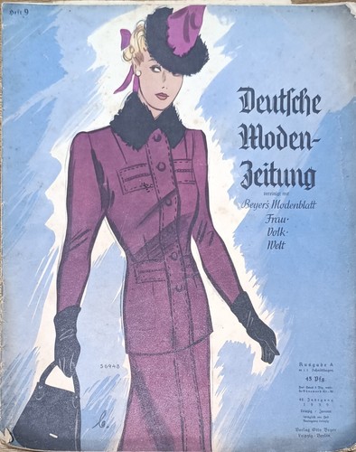 Modezeitschrift vintage mit - modezeitschrift, vintage-mit