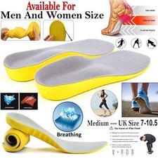 MEMORY SCHAUM UNISEX ORTHOPÄDISCHE SCHUHPADS TRAINER FUSS FÜSSE KOMFORT WEICHE EINLEGESOHLEN