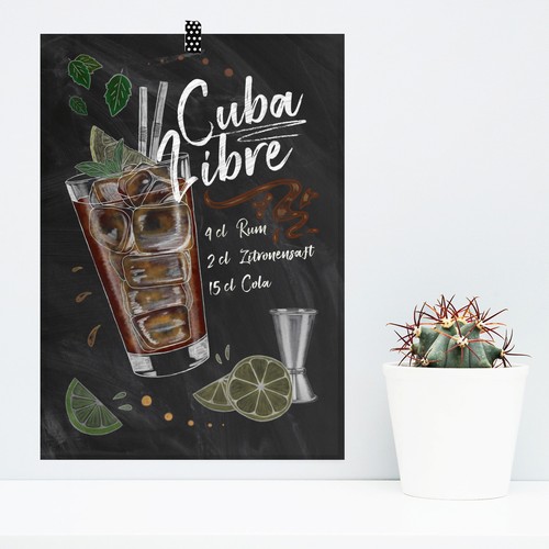 Juniwords poster cocktail - juniwords,