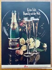Krim-Sekt Einmalig auf der Welt Original 1981 Vintage Advert Werbung Reklame