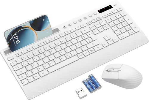 Kabelloses tastatur maus - tastatur, set