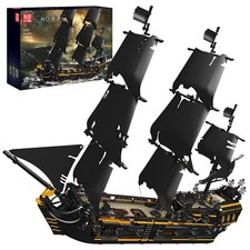 Mould King 13199 Black Pearl Schiff Piratenschiff Klemmbausteine Spielzeug MOC