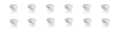 12x melamin schale weiße - 12x,