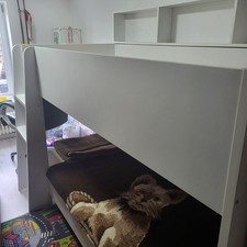 Doppelstockbett für Kinder, Holz weiß