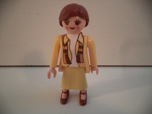 Playmobil frau braune - braune, lange