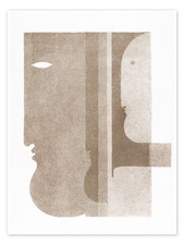 Poster Zwei Profile nach