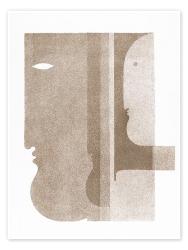 Poster zwei profile nach - poster,