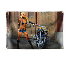 Biker Pin Up Flagge Fahne