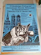 Plakat schäferhunde prüfung - plakat,