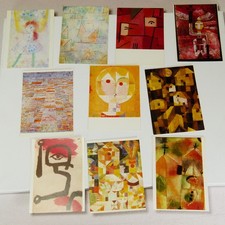 10 Kunstkarten - Paul Klee - Ältere Postkarten, vmtl 60er Jahre