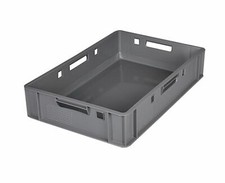 5x Stapelbox grau Kunststoff