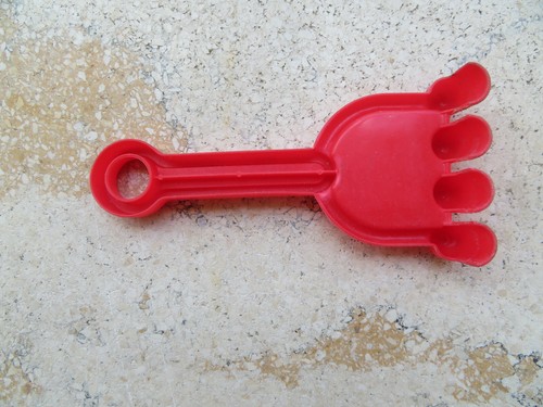Sandkasten rechen rot - rot,, ca