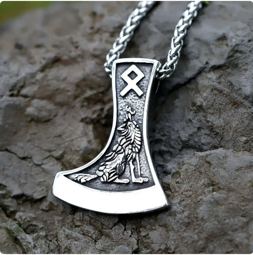 Axt anhänger heimat rune mit - axt, heimat-rune
