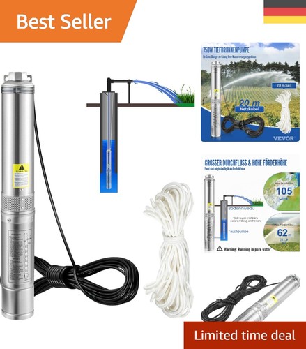 Tiefbrunnenpumpe 750w 105l min - tiefbrunnenpumpe, 105l/min
