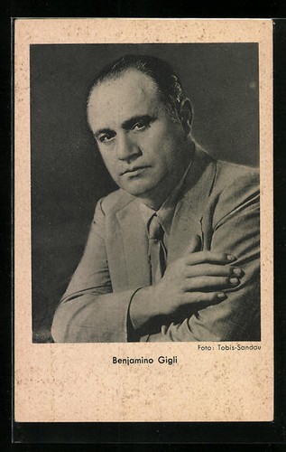 Opernsänger benjamino gigli - benjamino,