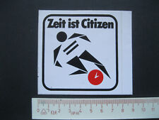 Zeit ist Citizen Uhr Zeitmessung Fußball Aufkleber Sticker Reklame Werbung