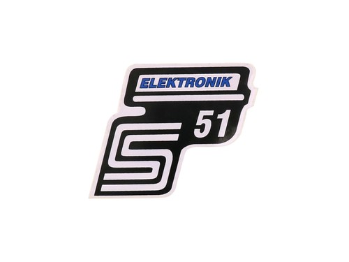 Schriftzug s51 elektronik - schriftzug,