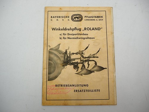 Bayerische pflugfabrik pflug - bayerische,