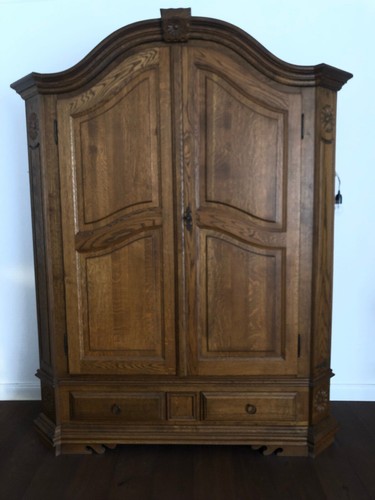 Alter eichenschrank massivholz - eichenschrank,