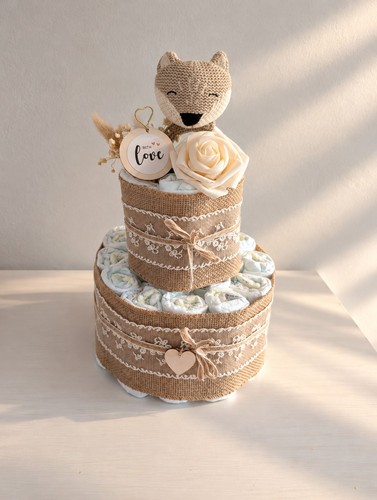 Windeltorte mit greifling - windeltorte,