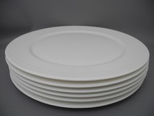 Rosenthal 6 Pizzateller JADE LINEA weiß große Speiseteller D=33 cm