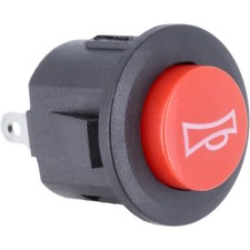 Runder Hupentaster 12V 24V rot schwarz Momenttaster Hupe Schalter Auto LKW Boot