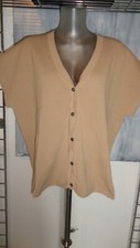 Opus Dasmina Weste Strickjacke Braun Cognac Größe 44