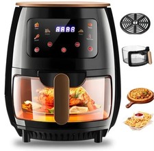 Heißluftfritteuse XXL Air Fryer Backofen Fritteusen Heißluft Friteuse Grill 6L