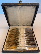 Antike 12 Alte Kuchengabel Im