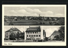 AK Betra, Gesamtansicht, Bäckerei und Kolonialwaren W. Seiß, Schul- und Rathaus 