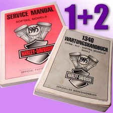 Harley Davidson Heritage Softail 1995 1340 Werkstatthandbuch Band 1 + 2 Manual